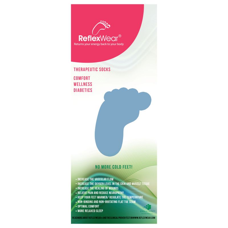 ReflexWear diabetes-sokker tykke